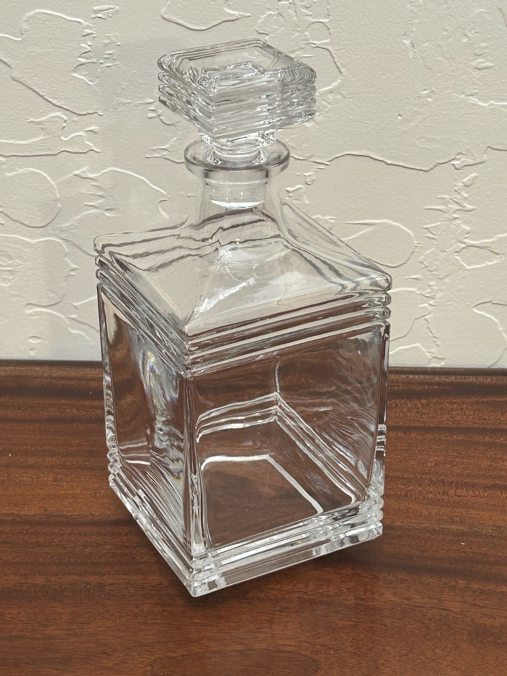 Godinger Delancy Whiskey Decanter, 30 Oz, Art Deco